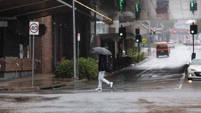 Toowoomba CBD in the aftermath of ex-cyclone Alfred, Sunday, March 9, 2025. Picture: Kevin Farmer