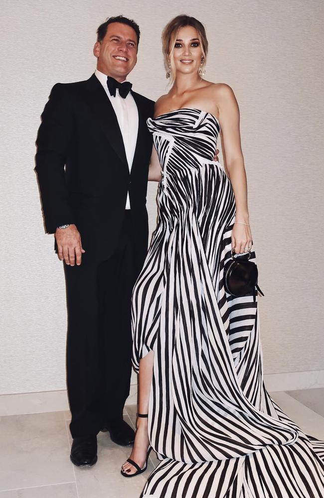 Stefanovic took Jasmine Yarbrough, who is wearing a Toni Maticevski dress, to this year’s Logies.