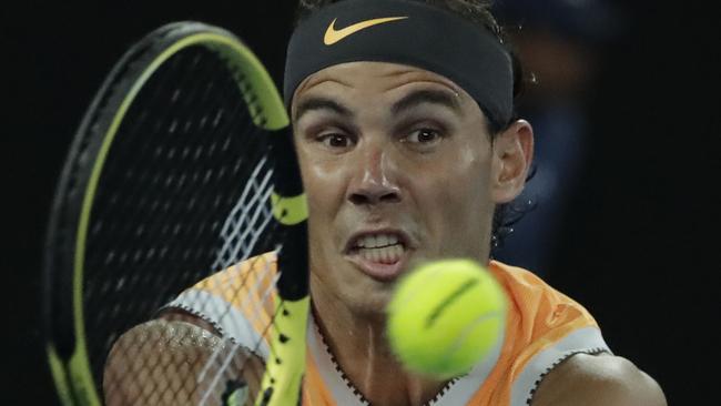 Nadal simply had too much power. (AAP Image/Mast Irham) 