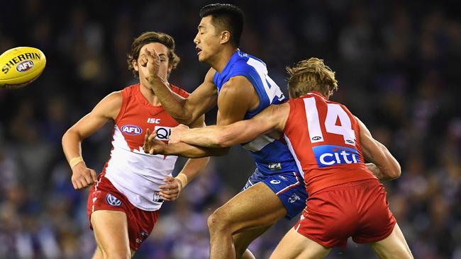 Lin Jong says the free kick paid against Callum Mills was the correct decision. Picture: Getty Images