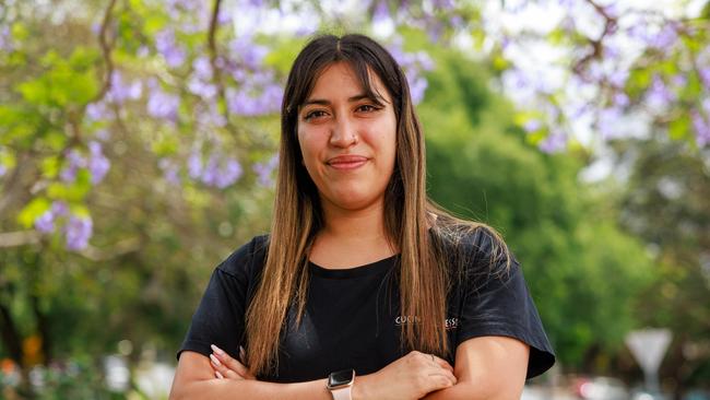 Daily Telegraph. 12, November, 2024.Camila Llanos, 29, in Concord, today.(Story - EXCL: New data showing a massive exodus of young people from Sydney). Picture: Justin Lloyd.