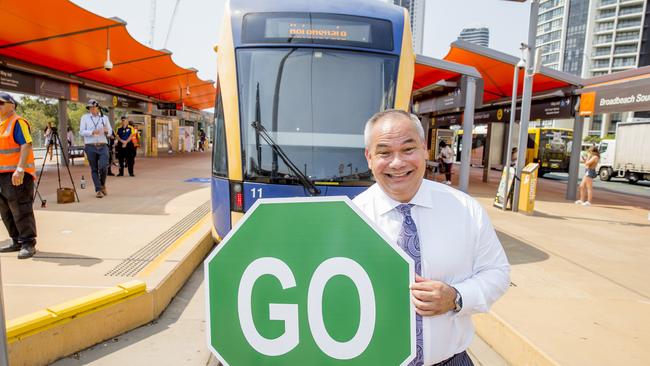 Mayor Tom Tate is a strong supporter of the light rail. Picture: Jerad Williams