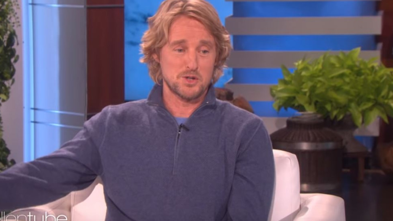 Owen Wilson appears on the Ellen Show in 2017