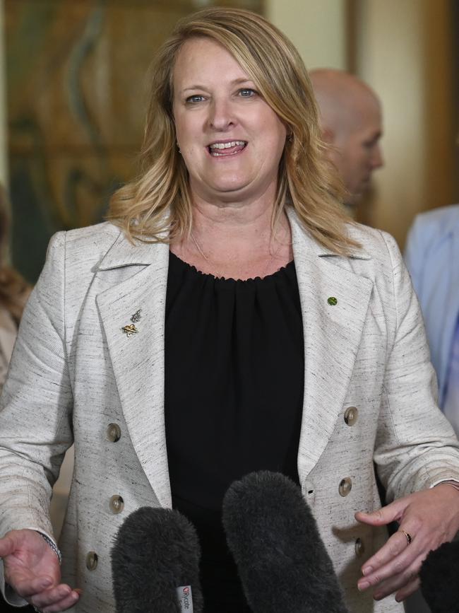 North Sydney MP Kylea Tink after the NACC bill passed the House of Representatives. Picture: NCA NewsWire / Martin Ollman