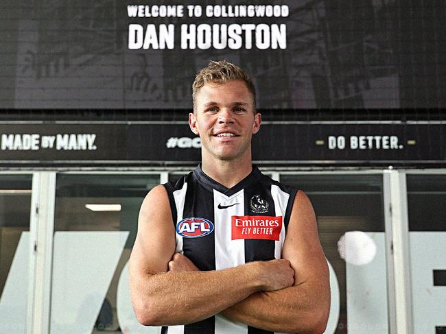 Ex-Port Adelaide star turned Collingwood recruit Dan Houston. Picture: Collingwood FC