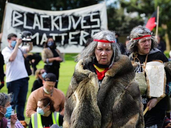SYDNEY, AUSTRALIA NewsWire Photos -JULY 05 2020; Black Lives Matter Protest in the Domain in Sydney Australia on JUNE 27 2020. Photo: NCA NewsWire/ Gaye Gerard