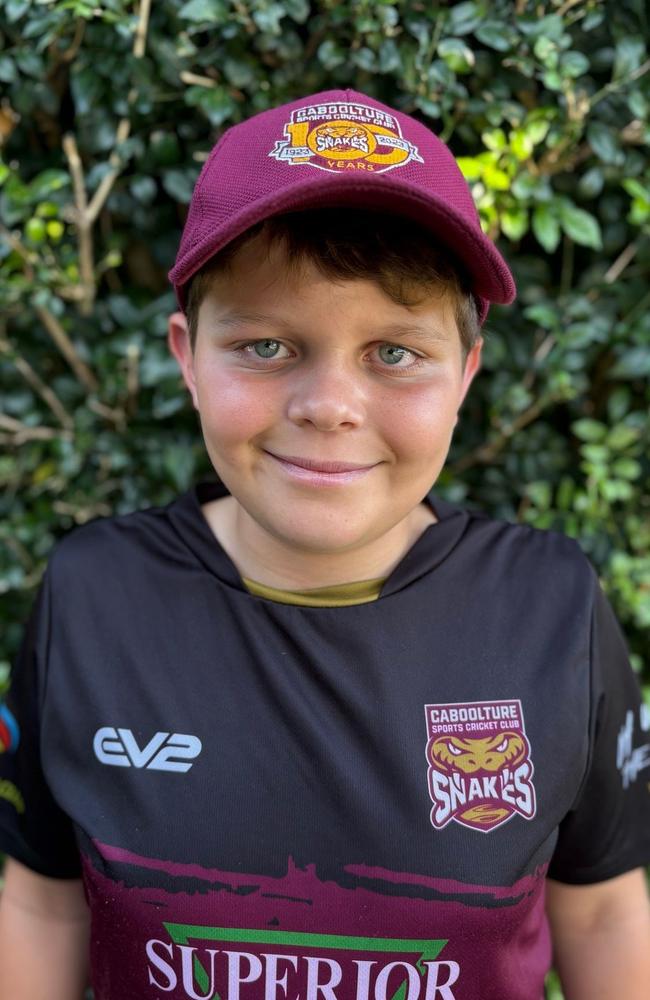 Caboolture junior cricketer Will Chester.