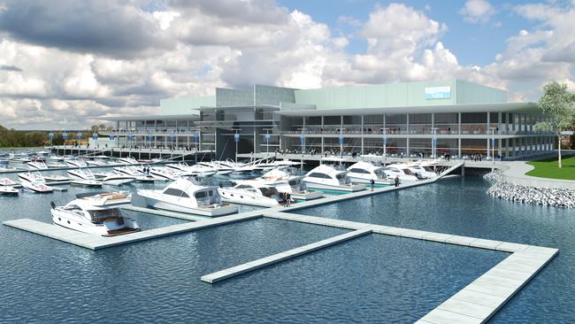 An artist’s impression of the proposed Georges Cove Marina.