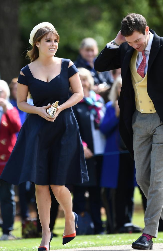 The couple seen at the wedding of Pippa Middleton and James Matthews in 2017. Picture: AFP