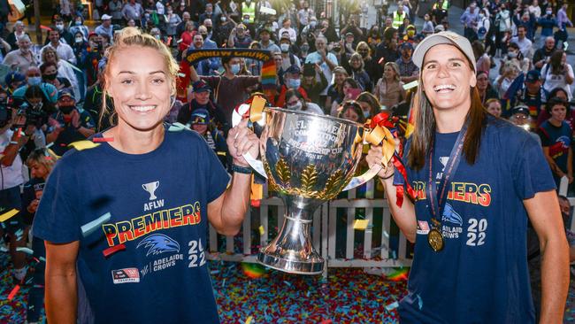 The broadcast deal will allow the league to broker new pay deals with AFL and AFLW players. Picture: NCA NewsWire