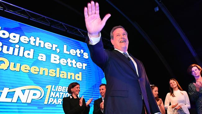 Opposition Leader Tim Nicholls has promised no asset sales, but the shadow of his last time in government hangs over the former treasurer. Picture: AAP