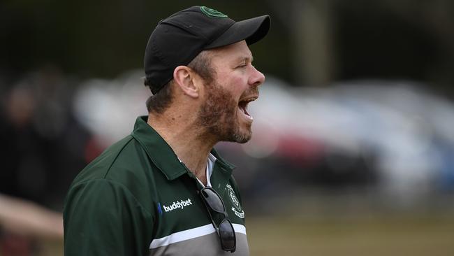 Greensborough coach Matt Hyde. Picture: Andrew Batsch