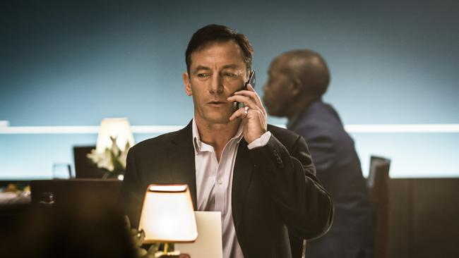 UK actor Jason Isaacs in a scene from the 2019 Australian film Hotel Mumbai. Icon Films.