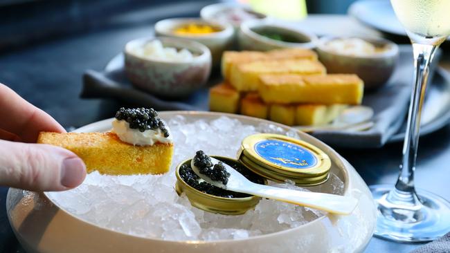 Caviar service. Picture: Jenifer Jagielski