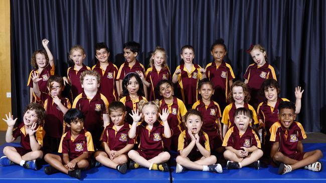 My First Year 2024: Edge Hill State School: prep B: back: Ocean, Indie, Rohan, Abdullah, Maddie, Jean-Gabriel, Jaye'Angelo, Eilis; middle: Elijah, Evan, Issa, Samira, Maliah, Isabelle, Melody; front: Magnus, Ananya, Kiyoko, Aurora, Mia, Riana, Malek. Picture: Brendan Radke