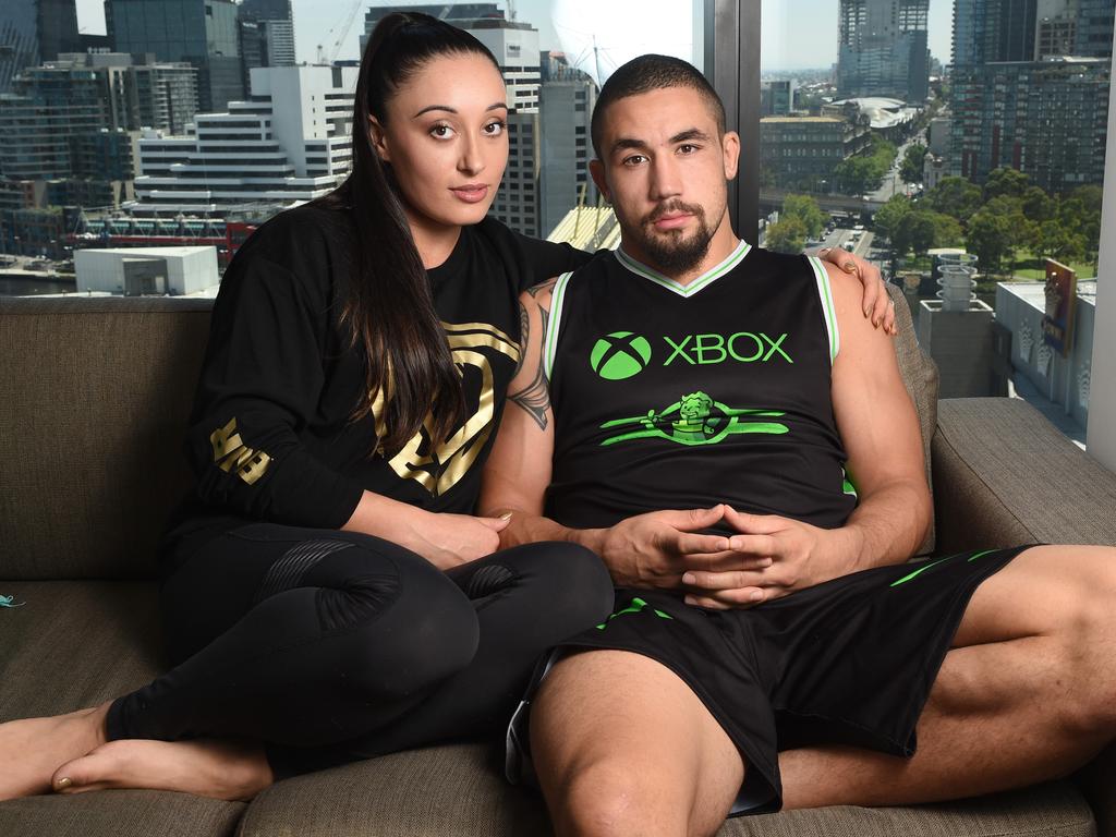 Robert Whittaker with his wife Sofia. 