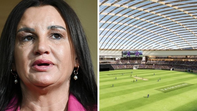 Jacqui Lambie has hit back at the AFL over a proposed Tasmanian stadium, telling them to “stick it”.