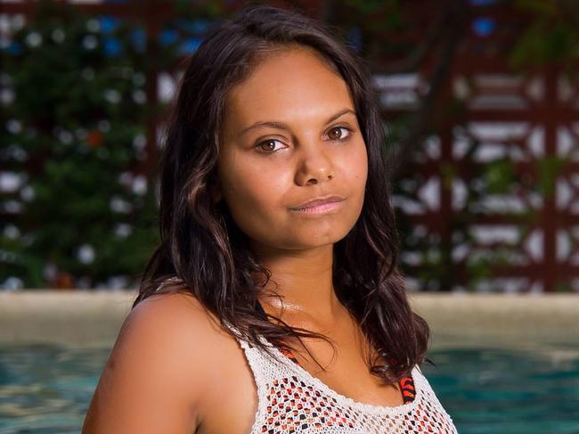 Cindy Anne Baker, 23, an unemployed cleaner and self-described model from Katherine, faced the Darwin Local Court on Friday charged with the attempted murder of Tyrone Burns.Picture: Casey Bishop Photography/Facebook