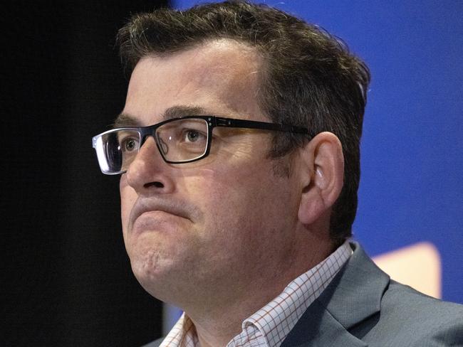 MELBOURNE, AUSTRALIA - NewsWire Photos October 10, 2021:  Premier, Daniel Andrews provides a  coronavirus update in Melbourne.Picture: NCA NewsWire / David Geraghty