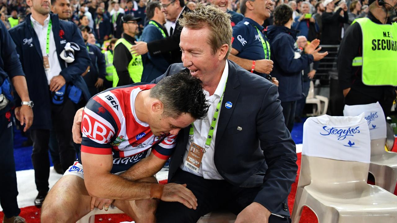 Cooper Cronk played through a fractured scapula in the 2018 Grand Final. Picture: NRL Photos