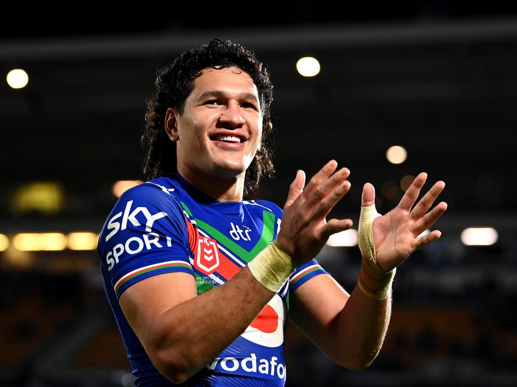 Dallin Watene-Zelezniak is getting fullback money to play on the wing for the Warriors. Picture: Hannah Peters/Getty Images