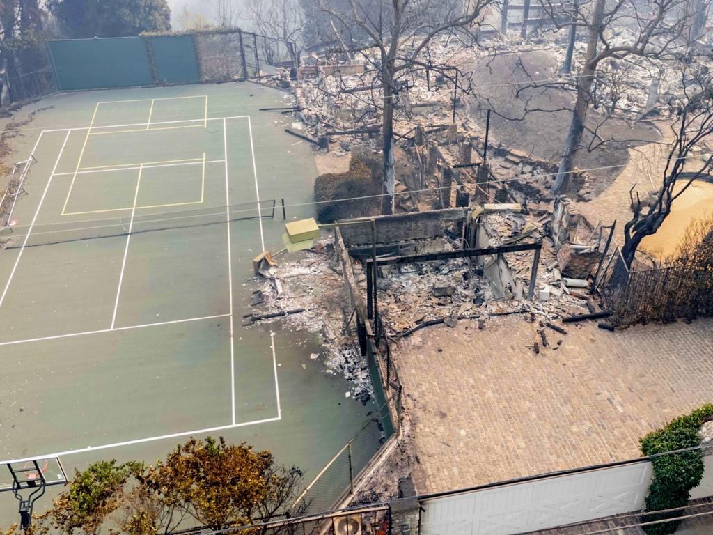 Billy Crystal’s home was among the properties destroyed in the devastating Pacific Palisades wildfire. Picture: BACKGRID Australia