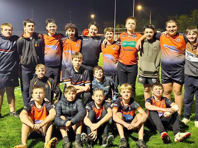 The Oaks Tigers: Under-13 Bronze minor premiers. Supplied: The Oaks Tigers
