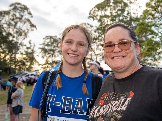 Harristown High School student, Shakira Schroeder and her mother Louise Schroeder.The Base Services, Hike for Homeless held at Jubilee Park. October 19th, 2024