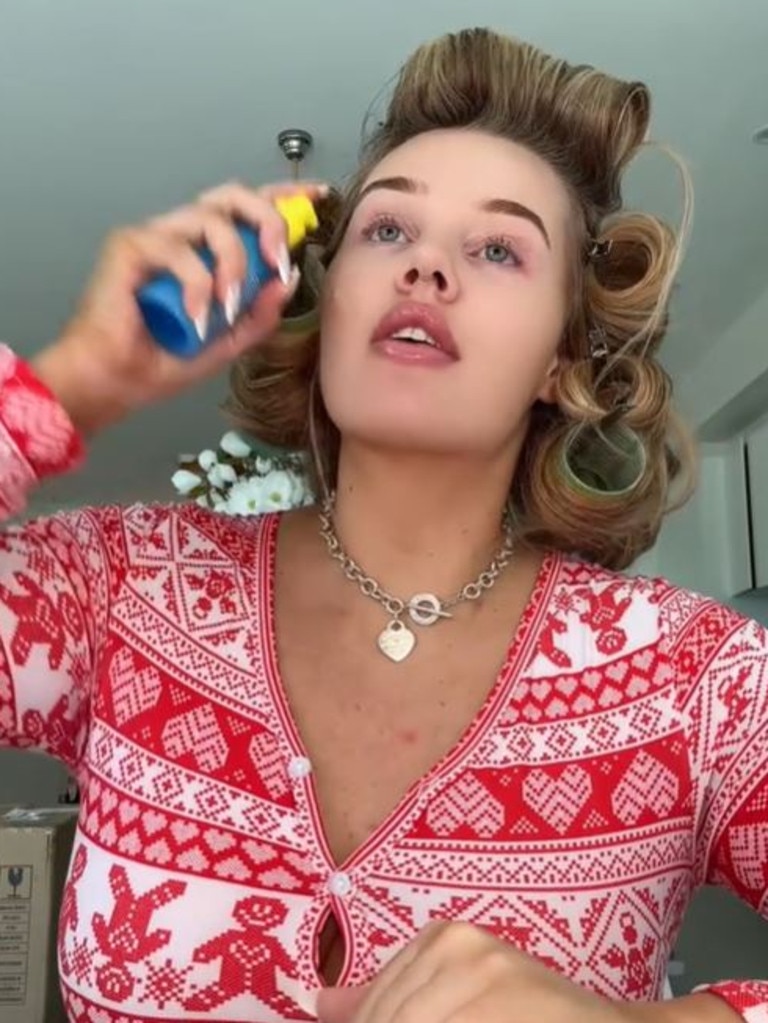 A Gold Coast sex worker known as blueeyedkaylajade sparked a frenzy for an Aussie beauty product after sharing this video. Picture: TikTok/blueeyedkaylajade