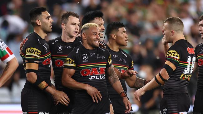 Man-of-the-match Api Koroisau could be in some doubt for the Grand Final after picking up a shoulder injury. Picture: Getty Images.