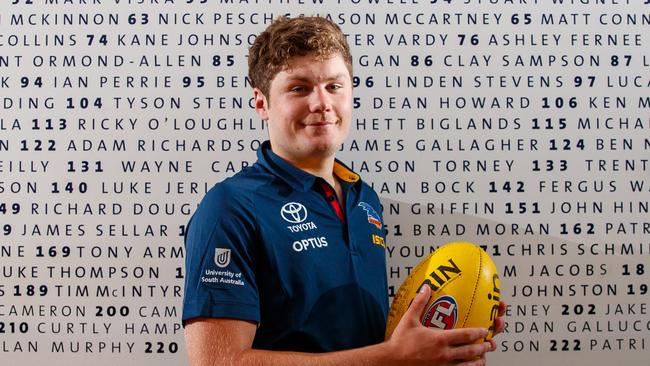 29/11/2019 New Crows recruit Harry Schoenberg pictured at West Lakes. Picture MATT TURNER.