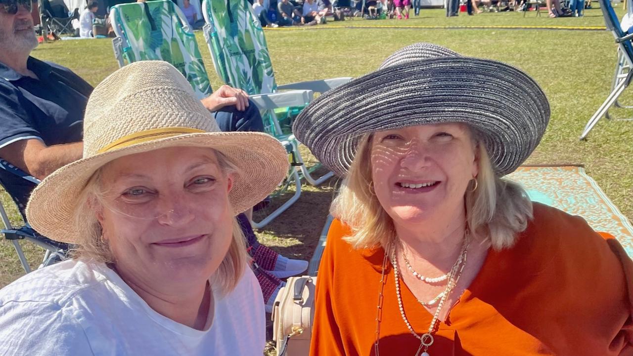 Julie Morris and Connie Glover at the Noosa Alive festival on Sunday July 30, 2023.