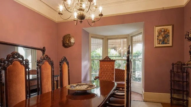The grand formal dining room.