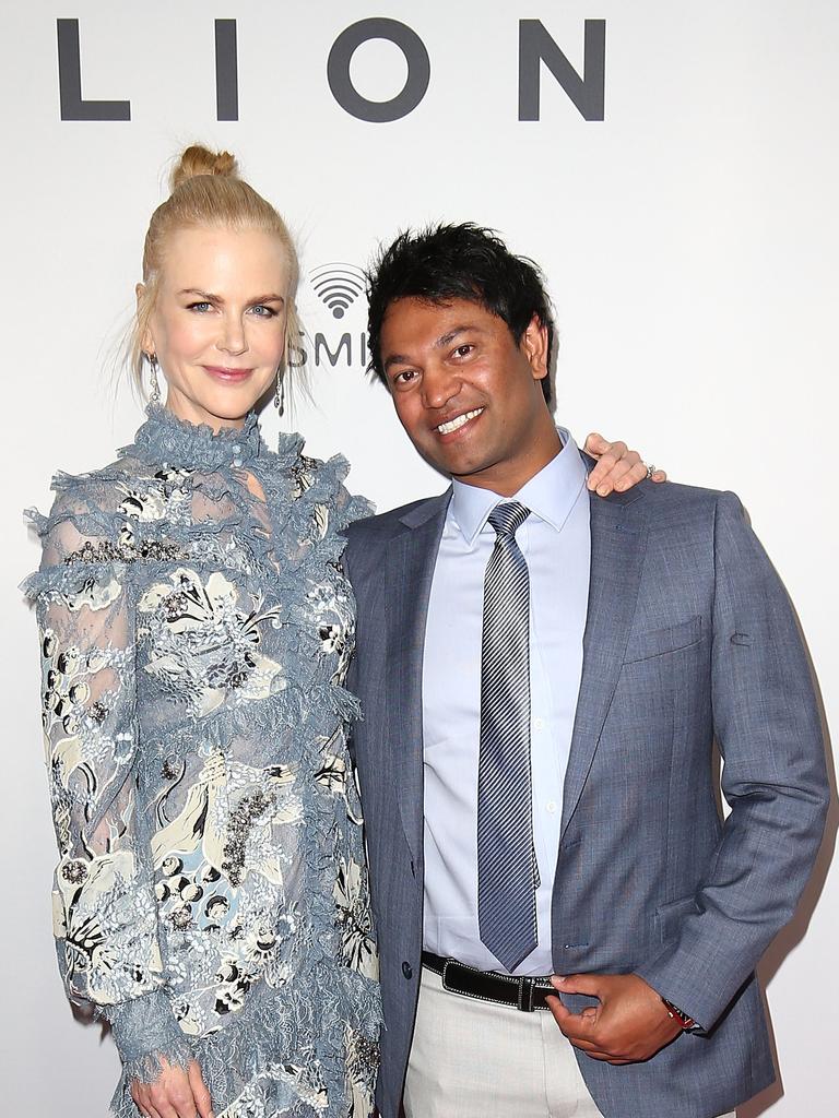 SYDNEY, AUSTRALIA - DECEMBER 19: Nicole Kidman and Saroo Brierley arrive ahead of the Australian premiere of LION at State Theatre on December 19, 2016 in Sydney, Australia. (Photo by Mark Metcalfe/Getty Images)