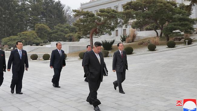 Kim Jong-un criticised Washington for what he described as “reckless moves” aimed at invading North Korea, and warned that a war can break out at any time on the Korean peninsula. Picture: AFP