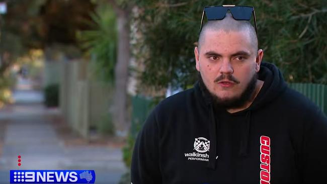 Resident and party host, Jaycon Coller. Picture: 9 News Adelaide