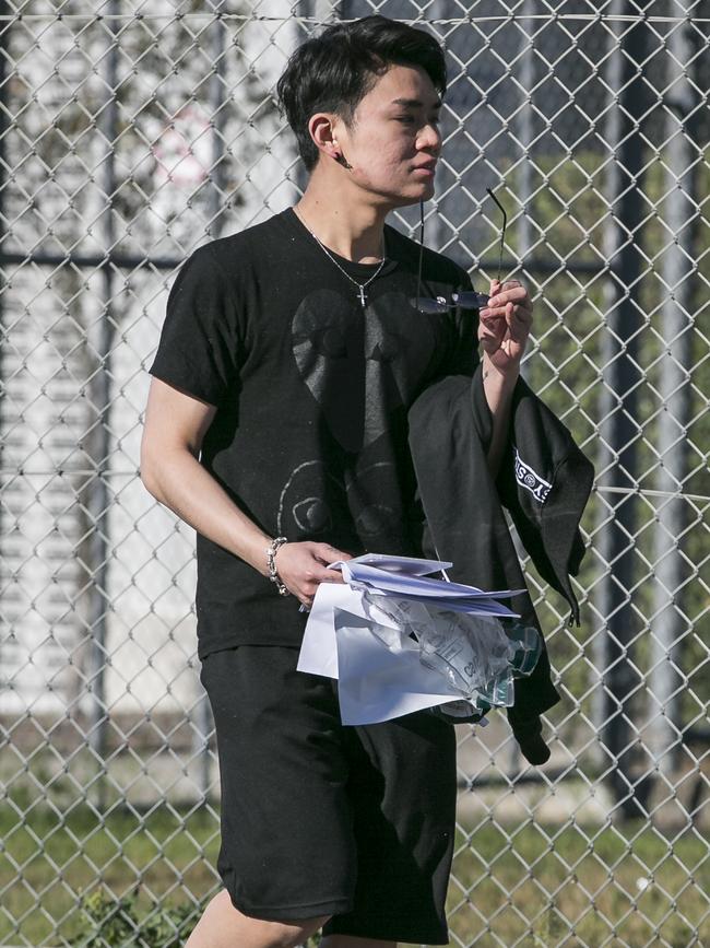 Vo Dang Phan leaving Amber Laurel Correctional Centre, Emu Plains, after being granted bail after being arrested for supplying drugs at the Defqon Sydney music festival. Picture: Dylan Robinson