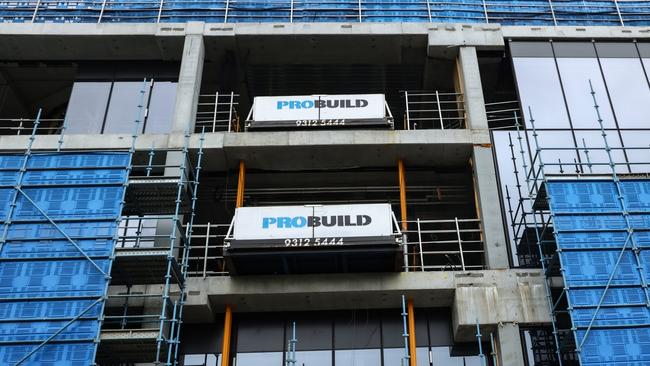 Building company Probuild plunged into administration last month. Picture: Ian Currie.