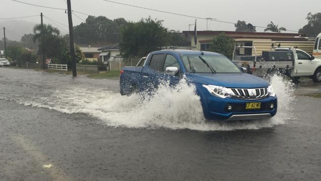 Central Coast storms: Veron Rd, Woy Woy. Severe storms have lashed the Central Coast with the SES logging more than 140 calls for assistance. More than 140mm of rain dropped in some areas.