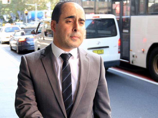 Lindt Cafe worker Paolo Vassallo leaving the inquest.