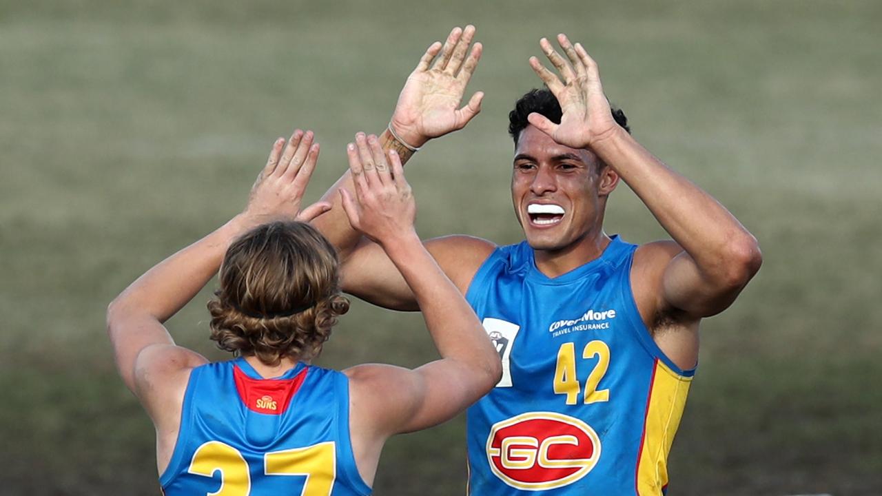 Patrick Murtagh has traded the Sherrin for a shot at the NFL. Picture: Jason McCawley/AFL Photos/via Getty Images