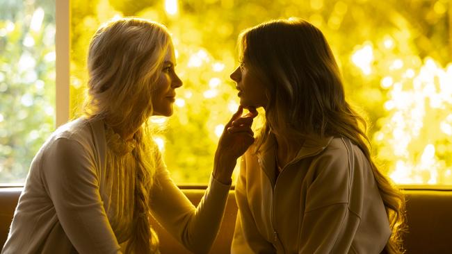 Nicole Kidman and Samara Weaving in Nine Perfect Strangers. Picture: Hulu