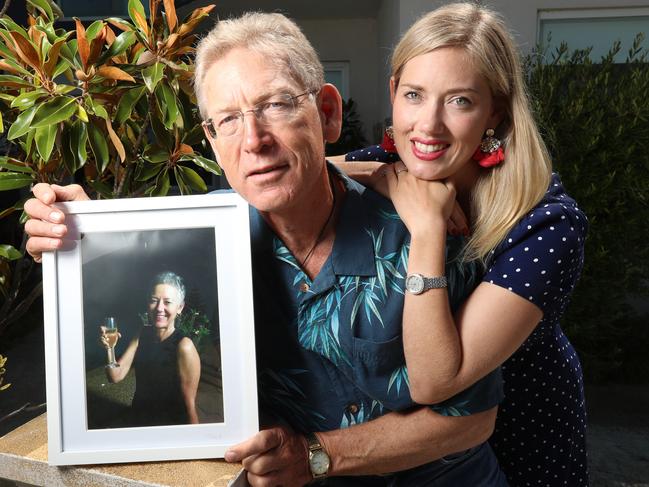 David Ritchie's wife Mickey Dewar has received a posthumous OAM - she passed away last year. David with his daughter Susannah Ritchie. Picture: Alex Coppel