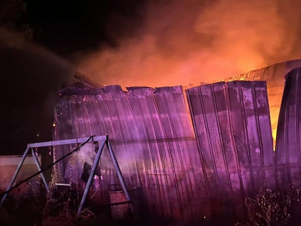 A fire investigator was called in to determine the cause of a fire at an address on Yeoman St, Boggabilla just before midnight on December 10. Photo: Boggabilla Rural Fire Brigade