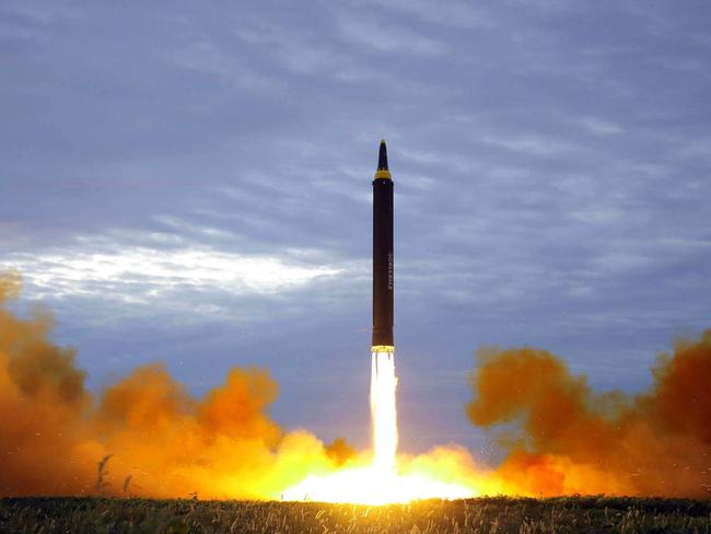 North Korea has angered the world with a series of ballistic missile tests this year. Picture: KCNA/AFP