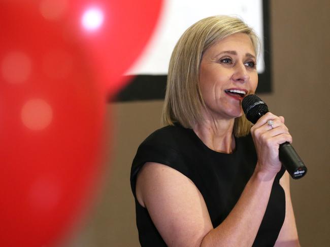 14/5/2018: ALP Leader Bill Shorten with Susan Lamb the ALP candidate for the Longman by-election, at a community meeting in the Caboolture Sports Club, ay Morayfield, north of Brisbane. Local federal member Susan Lamb was ruled ineligible by the High Court's ruling on her citizenship. Lyndon Mechielsen/The Australian