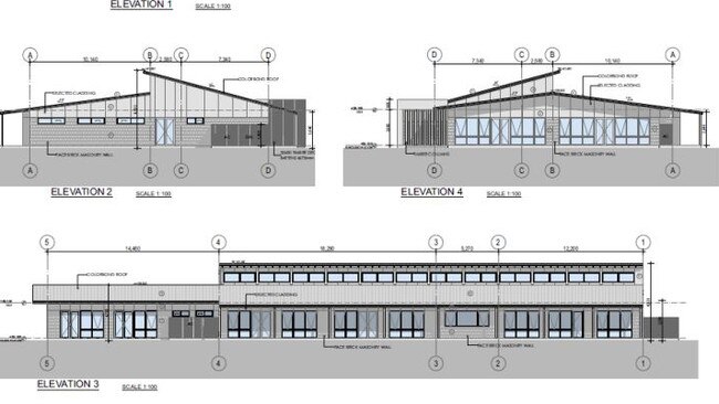 Architectural sketches of Box Hill’s new community centre.