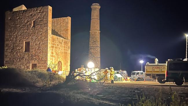 A man who attempted to rescue a puppy which fell down a mine shaft also became stuck, sparking a rescue operation on the Yorke Peninsula on Sunday, May 5.