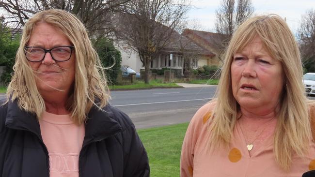 Jacqui Verbena and Kerry-Lee Bromley labelled the not guilty verdict as another kick in the guts. Picture: Arj Ganesan