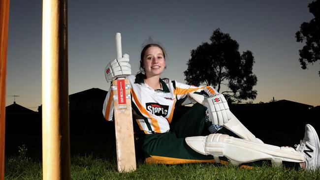 Rising cricketer Angelina Genford will not be resting on her laurels. Picture: Robert Pozo